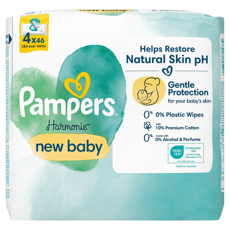 Pampers Harmonie New Baby Aloe | Servetele Umede pentru Copii